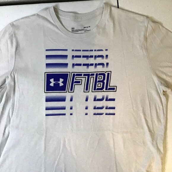Under Armour Mens FTBL HeatGear T-Shirt Medium Loose Fit - Picture 3 of 7